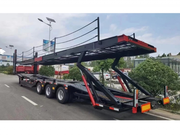 Central Asian Five Countries European-Style Car Carrier Cage Trailers